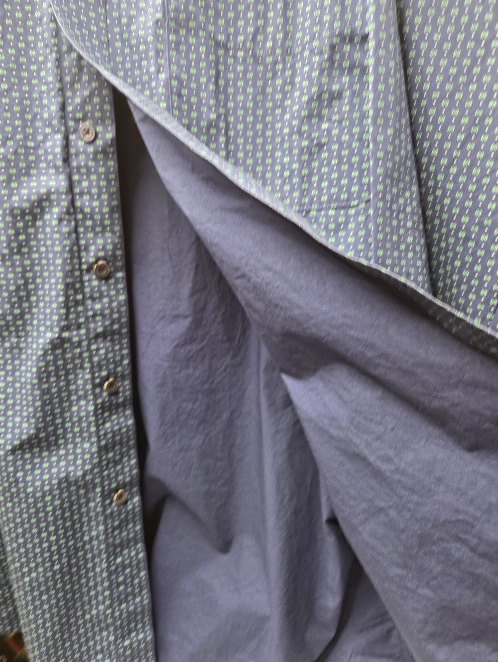 Ariat Men’s Button Down Shirt XL Blue Green Geo Print Western Casual #654 - Picture 5 of 8